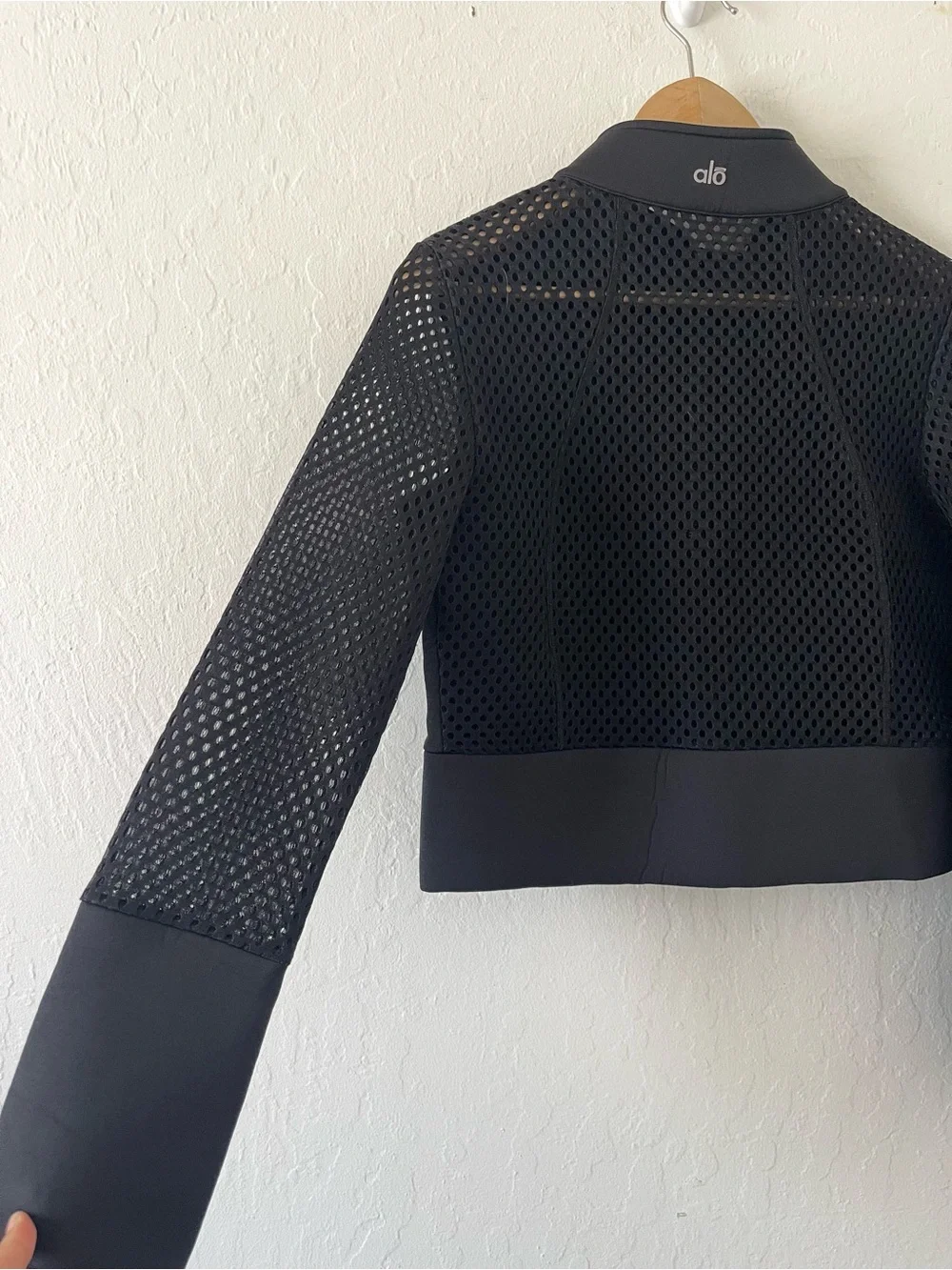 Alo After Yoga Cropped Scuba Mesh Jacket